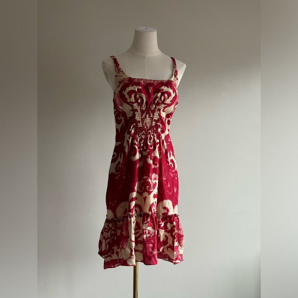 Yoana Baraschi silk ikat print dress sz 4